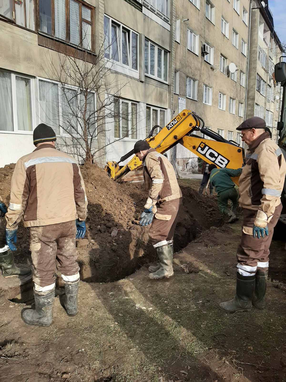 ремонт аварійної ділянки Дрогобичводоканалом